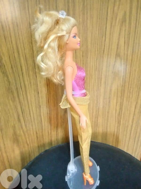 Barbie LOVE HORSE Glitter molded wearing as new doll, bend legs+Shoes 1