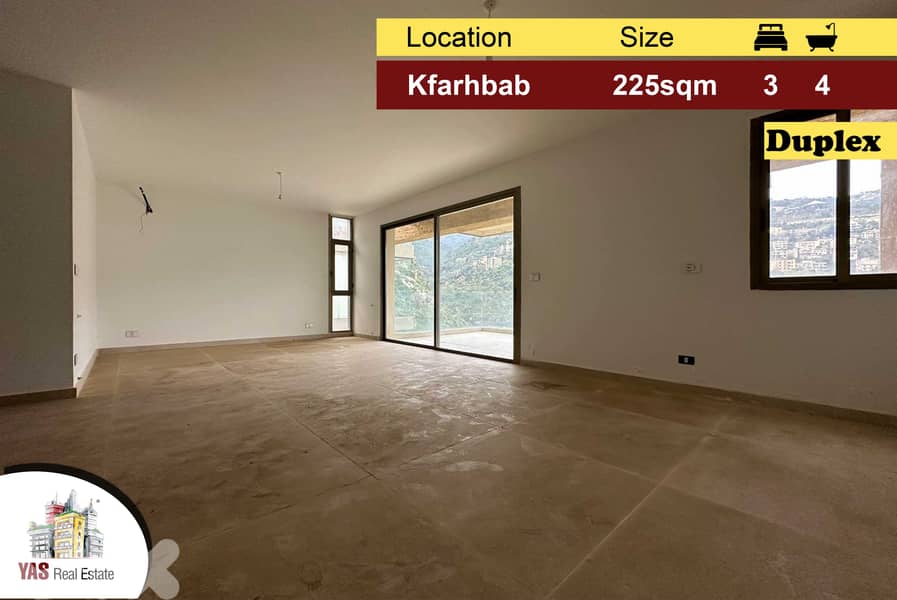 Kfarhbab 225m2 | Duplex | View | Rent | Prime Location | KA IV | 0