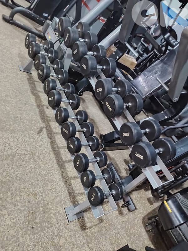 Round dumbles like new from 5 till 35   (1.7 per kilo ) 1