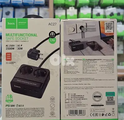 HOCO MULTIFUNCTIONAL SAFE SOCKET AC27