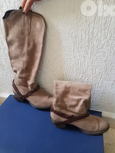 botine daim nubuck size 39 used