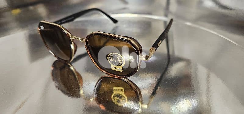 Ray Ban Scuderia Ferrari Edition Brown & Gold Luxury Sunglasses w Box 1
