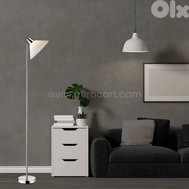 Adesso Swivel Floor Lamp – 360° Shade & 180cm Height for Task Lighting 3