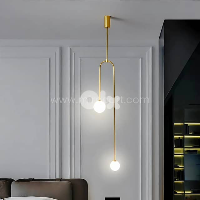 Modern Arc Pendant Light – U-Shaped Glow for Bedrooms & Cozy Corners 2