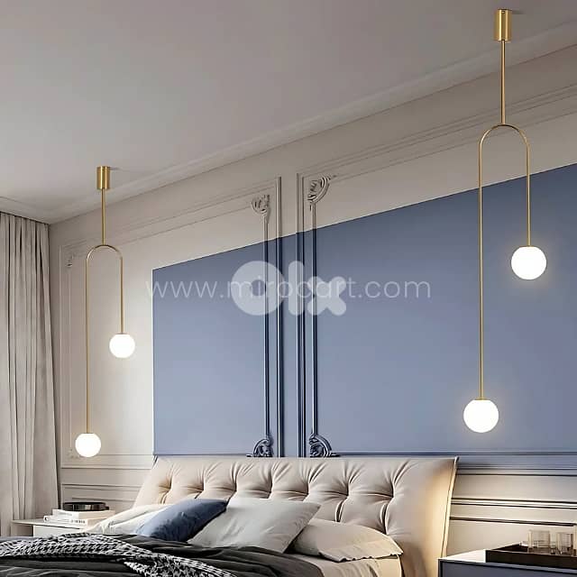Modern Arc Pendant Light – U-Shaped Glow for Bedrooms & Cozy Corners 3