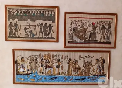 لوحات مصرية فرعونية على ورق بردى عدد 8 للبيع