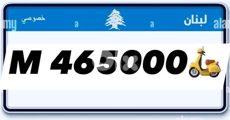 Motorcycle plate ready for registration 3