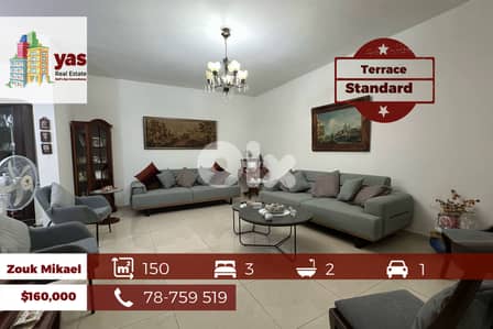 Zouk Mikael 150m2 | Terrace | Standard Flat | Prime Location | EH/EL