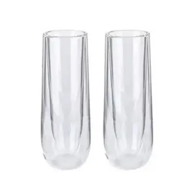 Ernesto Double-Walled Glass 150 ml Set Of 2 Pcs - كوب مزدوج الجدار طقم