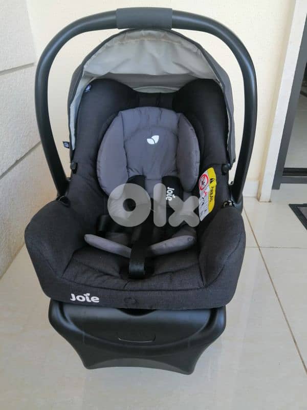 joie car seat 1st stage: birth to 15 months. birth to 13kg. with base 1