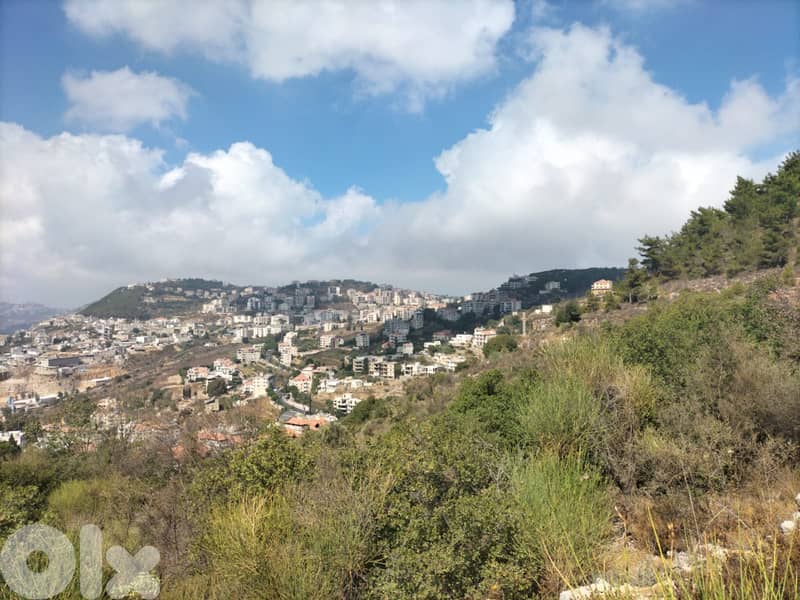 7,831 SQM Land in Bkhechtay, Aley Overlooking the Mountains 1