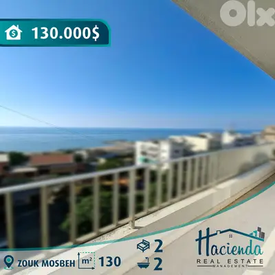 Sea View Apartment For Sale In Zouk Mosbeh