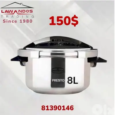 Pressure Cooker PRESTO 8L Original طنجرة ضغط برستو الاصلي