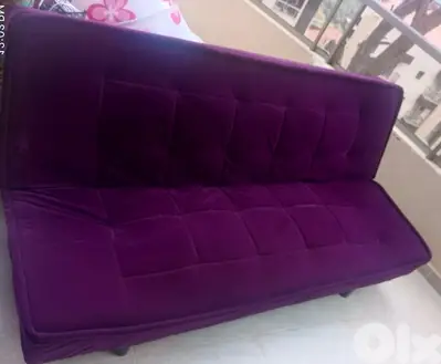 sofa bed. like new. purple. velours. sofa bed. like new. purple. velours.