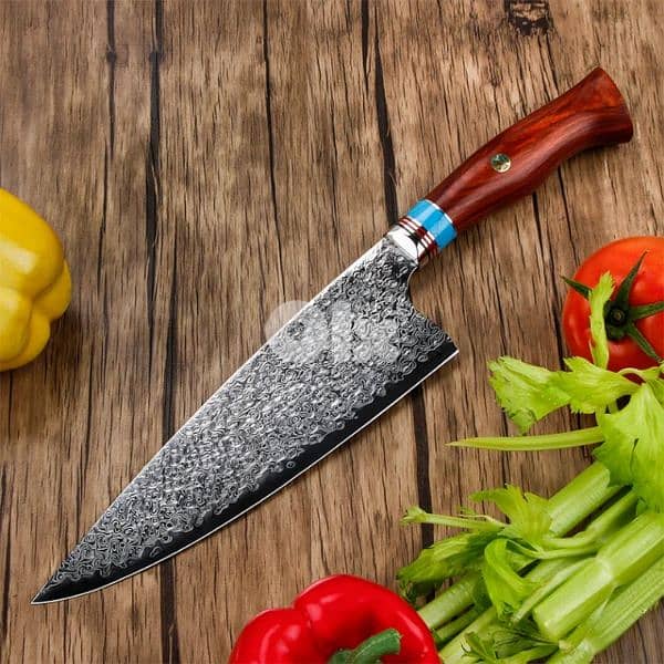 Professional Damascus chef knife sharpener sharpening stones 0
