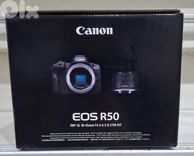 Canon camera EOS R50 RF-S 18-45mm F4.5-6.3 IS STM Kit black 0