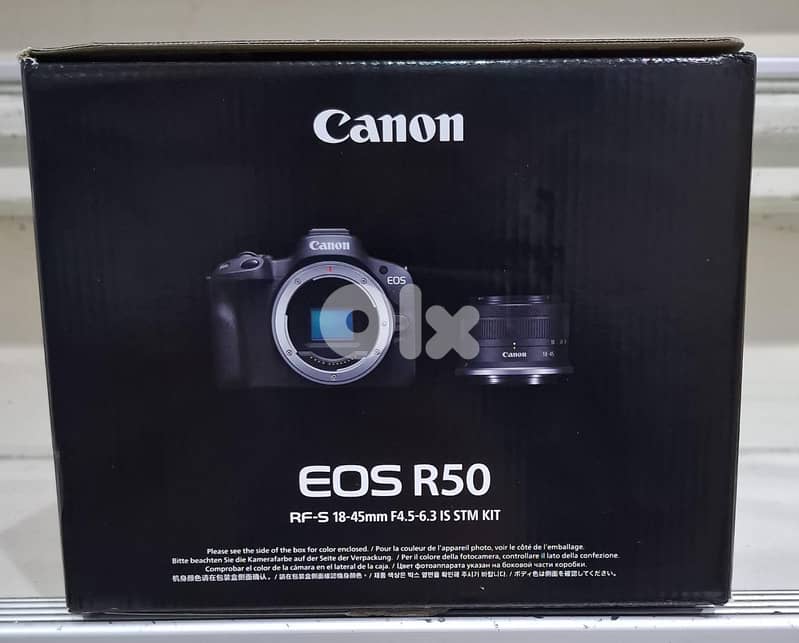 Canon camera EOS R50 RF-S 18-45mm F4.5-6.3 IS STM Kit black Exclusive 0