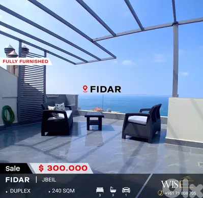 240 SQM Furnished & Equipped Duplex with Terrace FOR SALE – FIDAR!