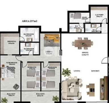 Luxurious Apartment for Sale in Hazmieh. 0