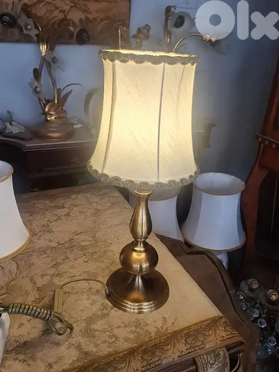 pair of bronze lamps