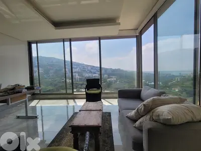 Duplex for Sale with -Terrace- Sea View In Awkar دوبلكس للبيع مع تراس