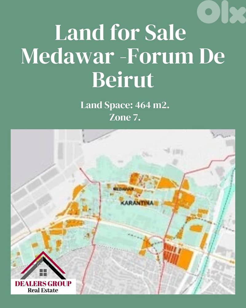 Prime Location Land for sale in Achrafieh Medawar - (Forum De Beirut) 0