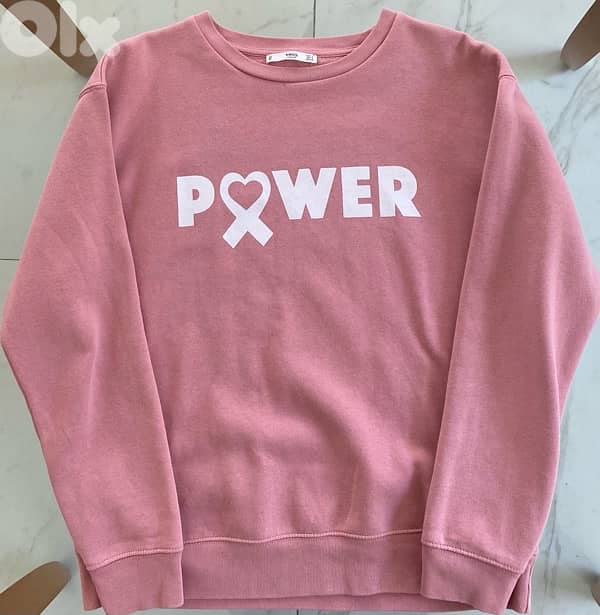 Pink sweater for women size M 2