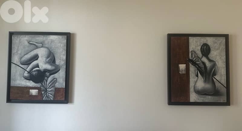 Set of Two Artworks – Figurative Paintings 1