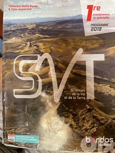 SVT 1re bordas -Sciences de la vie et de la terre