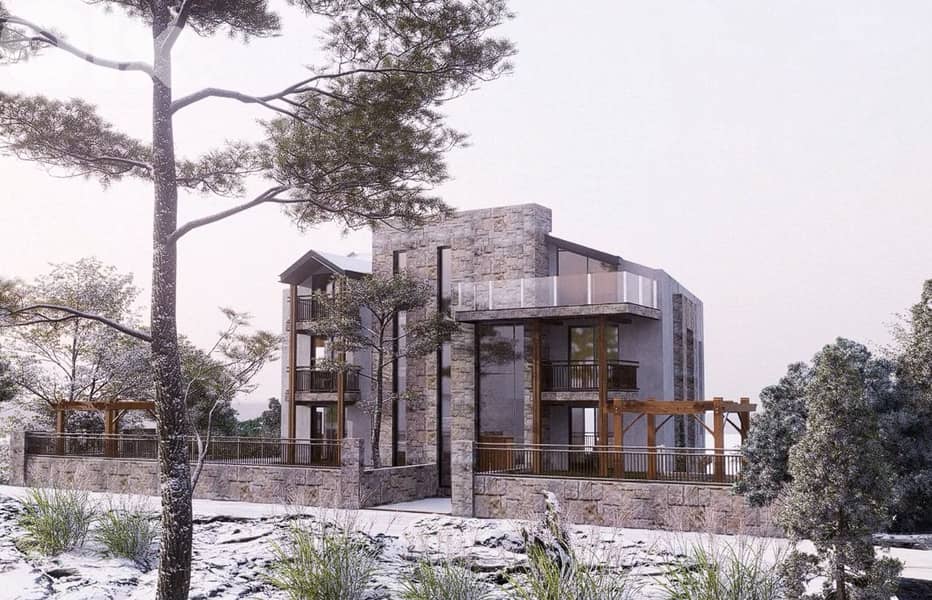 Chalet for sale in Faraya/ Under construction/ Terrace 2