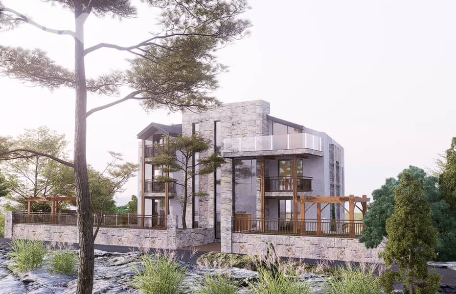 Chalet for sale in Faraya/ Under construction/ Terrace 3