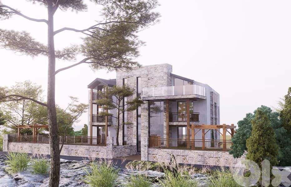 Chalet for sale in Faraya/ Under construction/ Terrace 2