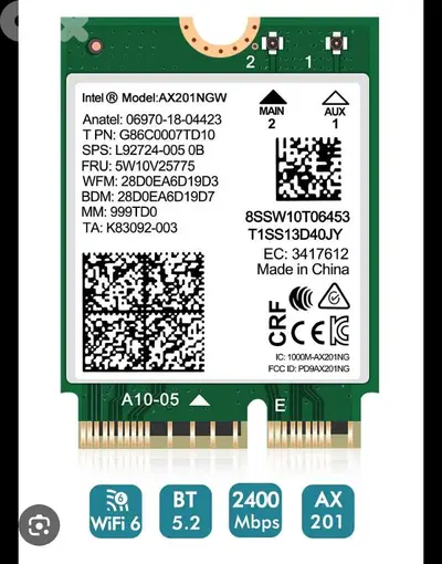 AX211 / AX201 Wi-Fi 6  for Dell/HP/Lenovo / wifi card / wifi adapter