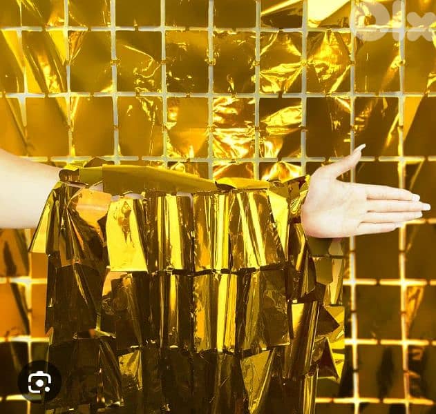 party foil curtain 3