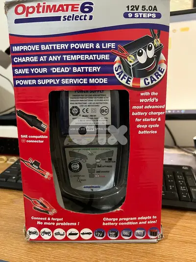 Optimate 6 Select Battery Charger and maintainer Saving  (TM-191)