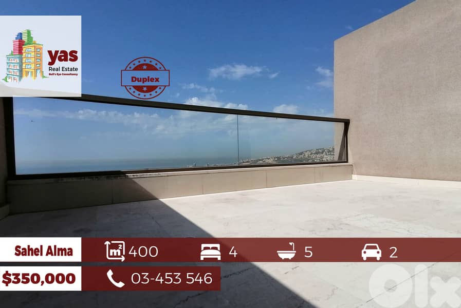 Sahel Alma 400m2 | New Duplex | Luxury | Panoramic View | IV 0