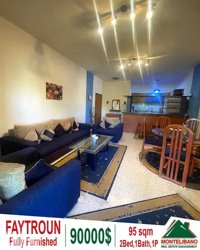 Fully Furnished 95 sqm Apartment For Sale in Faytroun فيطرون