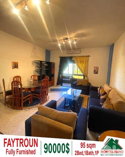 Fully Furnished 95 sqm Apartment For Sale in Faytroun فيطرون