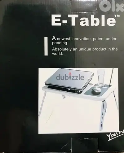 E-Table Structure suitable for any sized laptop Foldable table withFan