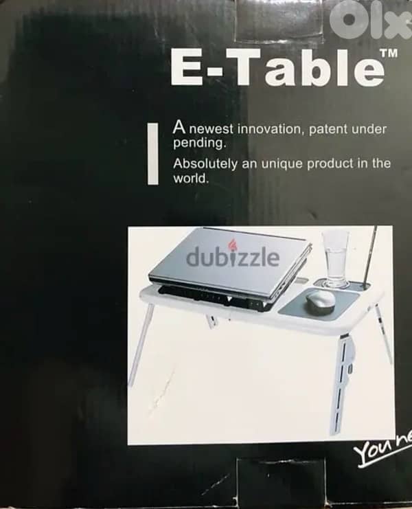 E-Table Structure suitable for any sized laptop Foldable table withFan 0