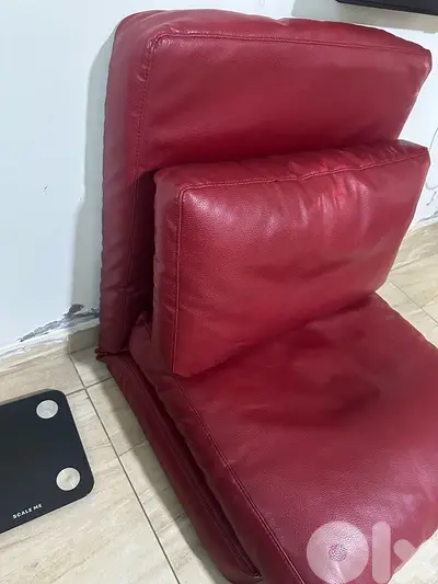 Red Leather Chair original perfect condo