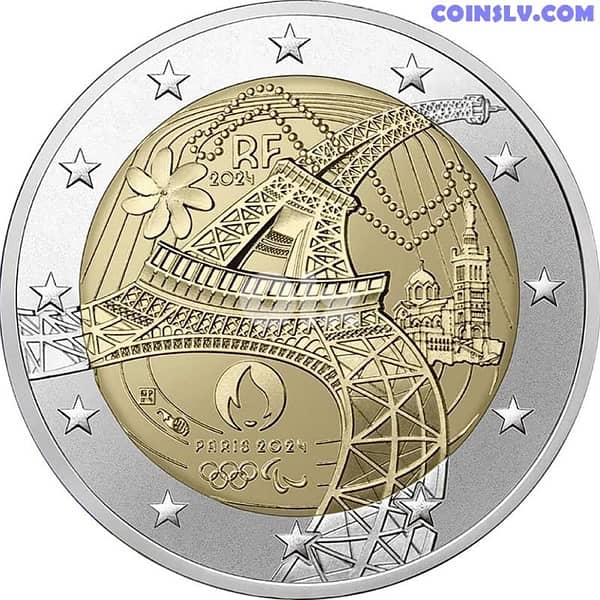 2 euro olympic 2024 0
