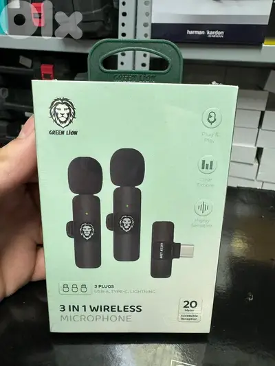 Green lion 3 in 1 wireless microphone