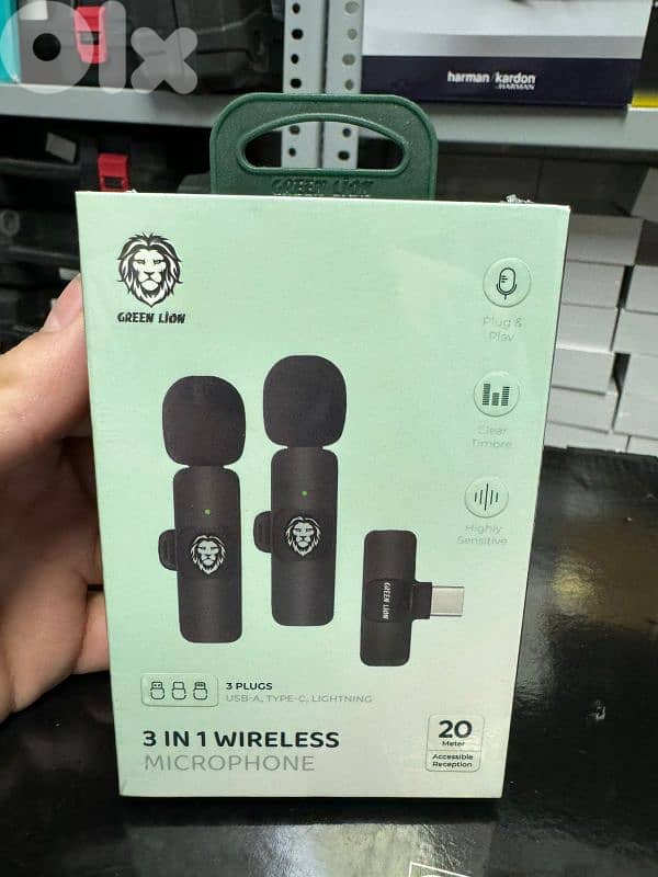 Green lion 3 in 1 wireless microphone 0