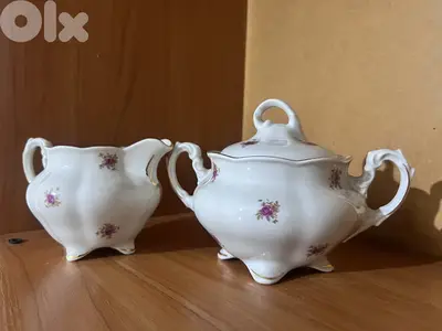 Vintage Porcelain Creamer &Sugar bowl