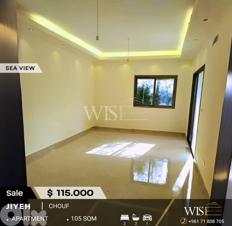 105 SQM Apartment for SALE in Jiyeh – Shouf! 0