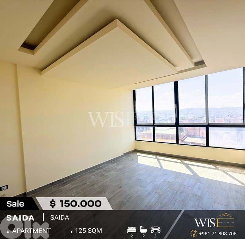 125 SQM Apartment for SALE in Saida! 0