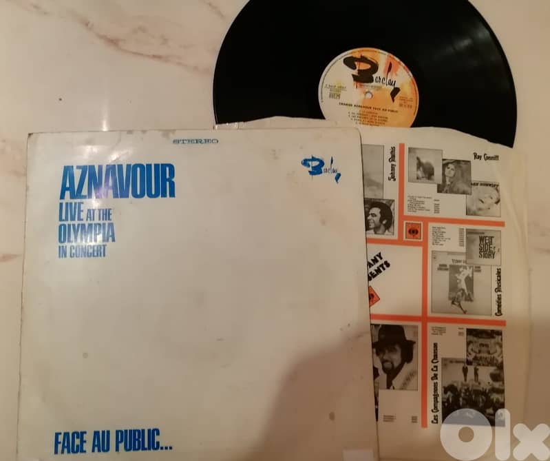 Charles Aznavour ‎– Live at the Olympia SLD Lebanon rare vinyl 0