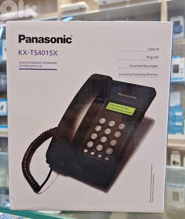 PANASONIC SLIM INTEGRATED TELEPHONE SYSTEM WITH LCD KX-TS401SX 0