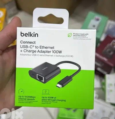 Belkin connect usb-c to ethernet + charger Belkin connect usb-c to ethernet + charger
